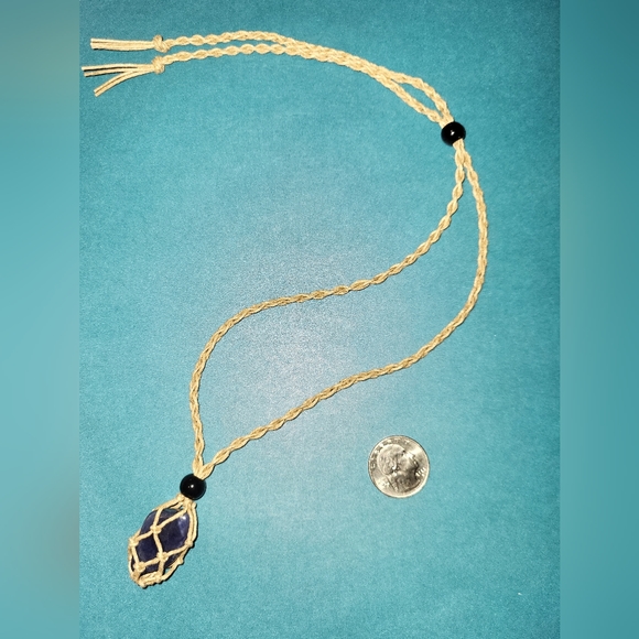 Healing Cage Necklace with Natural Crystal - Picture 2 of 5